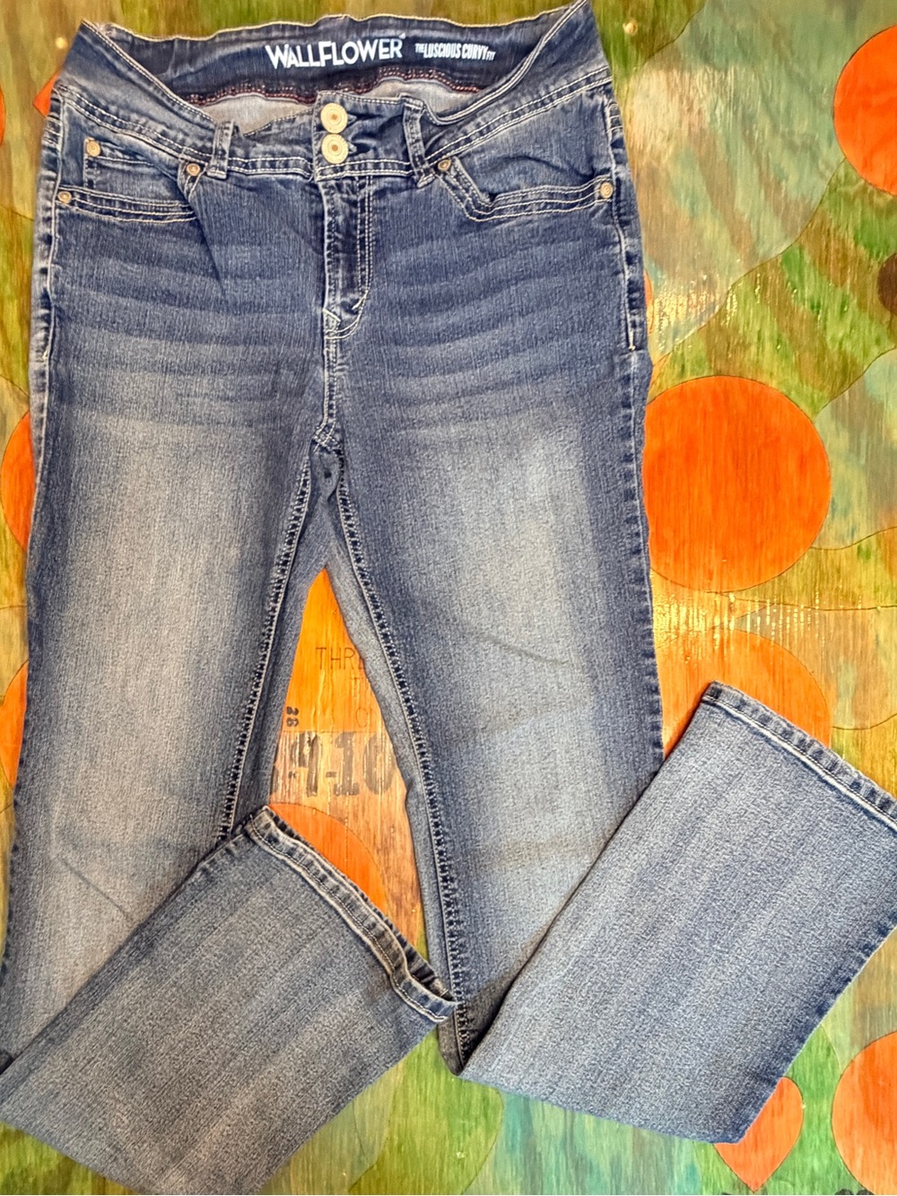 Wallflower The Luscious Curvy Fit Bootcut Jeans Womens Size 11 Long Wlm12405B Bl